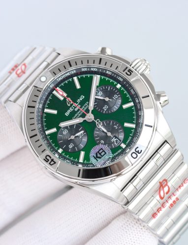 Breitling Chronomat Stainless Steel Green Dial Watch
