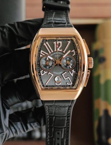 Franck Muller Vanguard Rose Gold Chronograph Watch