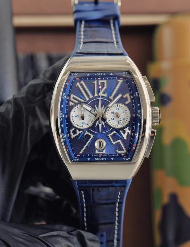 Franck Muller Vanguard Chronograph Blue Dial Watch