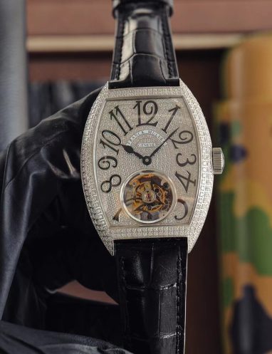 Franck Muller Diamond Encrusted Tourbillon Watch