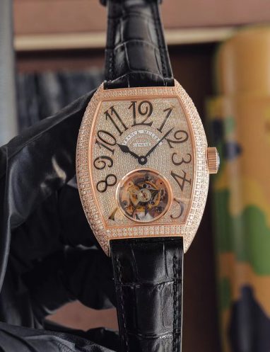 Franck Muller Diamond-Encrusted Tourbillon Watch