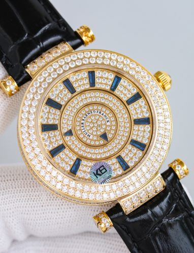 Franck Muller Luxury Diamond-Encrusted Watch