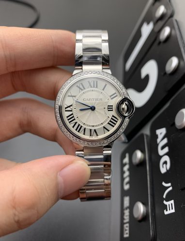 Cartier Ballon Bleu Silver Wristwatch