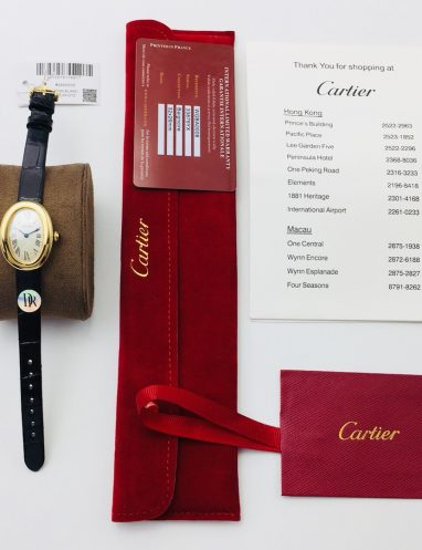 Cartier Luxury Oval Gold Watch