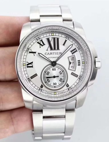 Cartier Silver Stainless Steel Automatic Watch