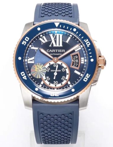 Cartier Blue Dial Automatic Dive Watch