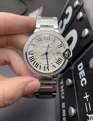 Cartier Ballon Bleu Diamond Bezel Watch