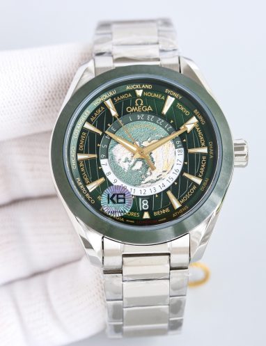 Omega World Time Stainless Steel Watch