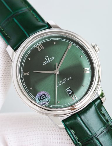 Omega Co-Axial Green Dial Watch