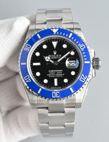 Rolex Submariner Blue Bezel Watch