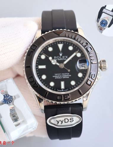 Rolex Yacht-Master Black Dial Oysterflex