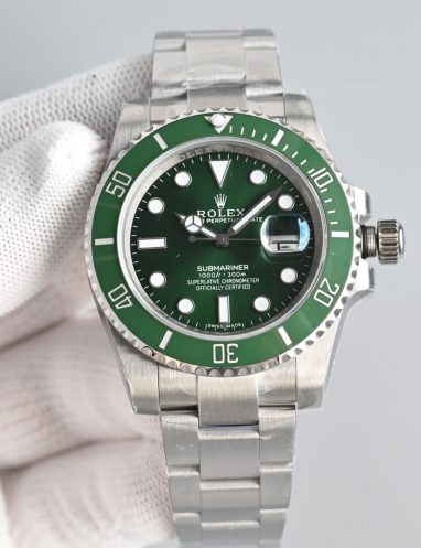 Rolex Submariner Green Dial Stainless Steel Watch