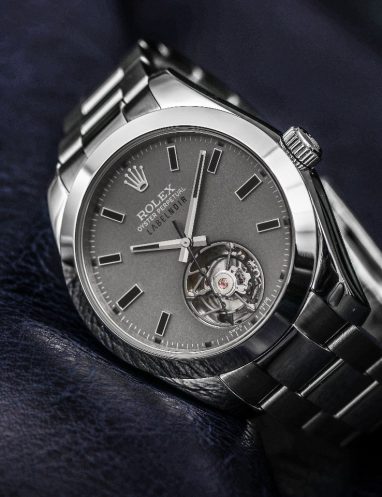 Rolex Oyster Perpetual Silver Dial Watch