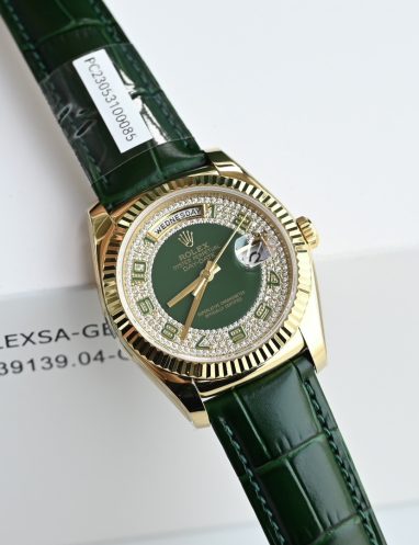Rolex Day-Date Green Dial Gold Watch
