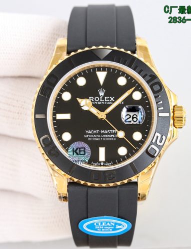 Rolex Yacht-Master Gold and Black Watch