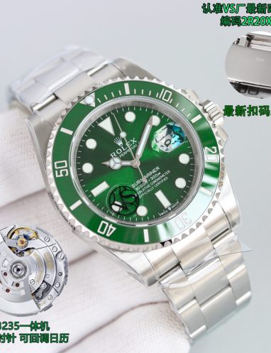 Rolex Submariner Green Dial Stainless Steel Watch