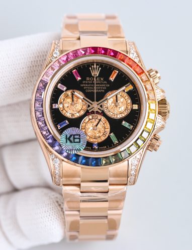 Rolex Cosmograph Daytona Rainbow Gold Watch