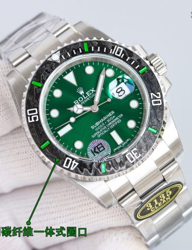 Rolex Submariner Green Dial Stainless Steel Watch