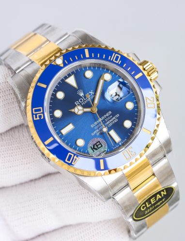 Rolex Submariner Two-Tone Blue Dial Watch