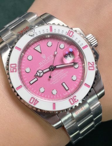 Rolex Oyster Perpetual Explorer Pink Dial Watch