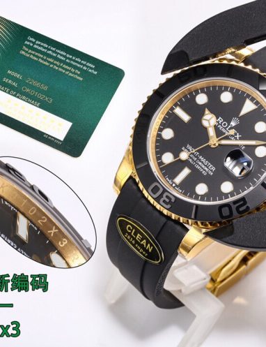 Rolex Yacht-Master Black and Gold Watch