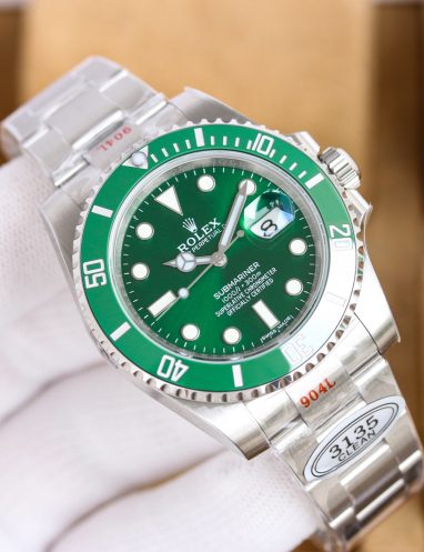 Rolex Submariner Green Dial Stainless Steel Watch