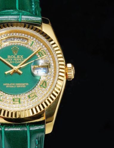Rolex Day-Date Green Dial Gold Watch