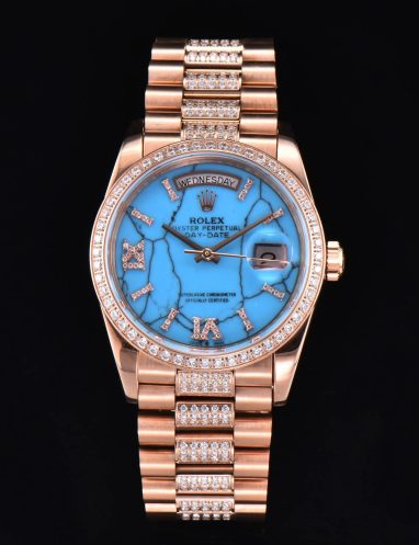 Rolex Oyster Perpetual Day-Date Rose Gold Watch