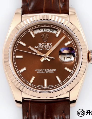 Rolex Oyster Perpetual Day-Date in Brown