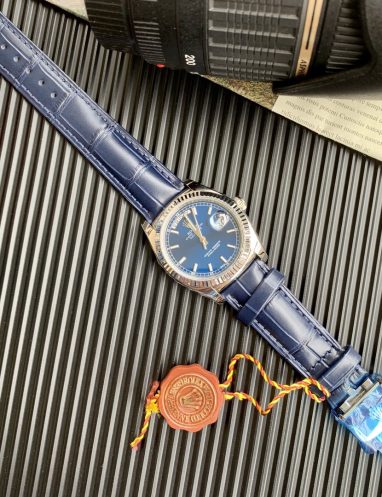 Rolex Classic Blue Dial Luxury Watch