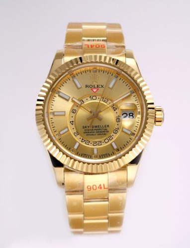 Rolex Sky-Dweller Oyster Perpetual Gold Watch