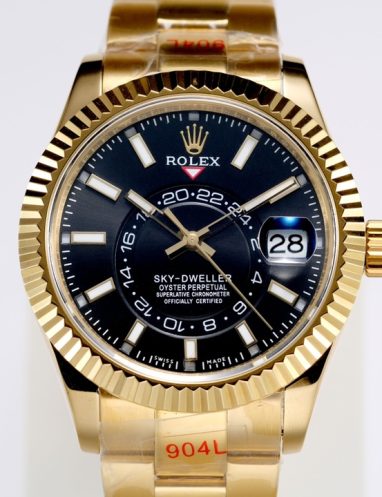 Rolex Sky-Dweller Oyster Perpetual Gold Watch