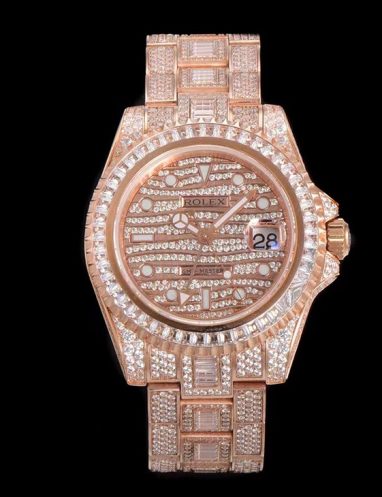 Rolex Luxury Diamond-Encrusted Timepiece