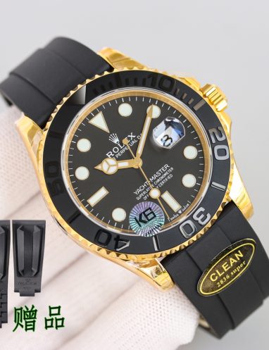 Rolex Yacht-Master Gold and Black Watch