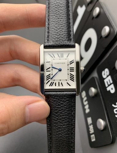 Cartier Tank Leather Strap Watch