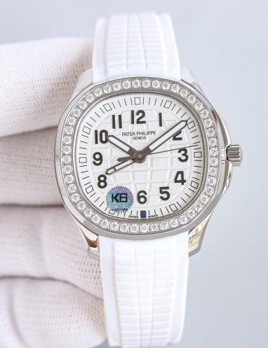 Patek Philippe Aquanaut White Diamond Bezel Watch