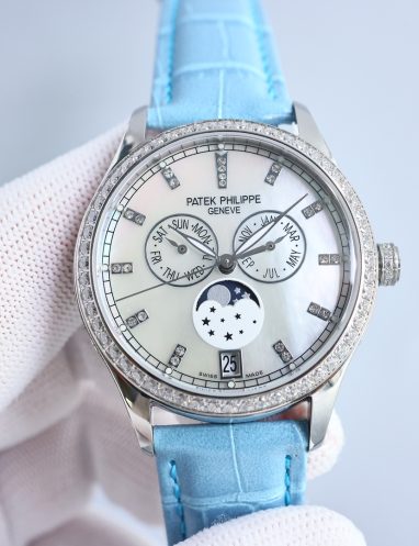 Patek Philippe Women's Diamond-Encrusted Moon Phase Watch