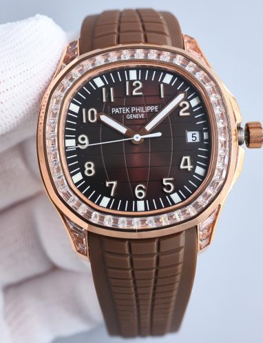 Patek Philippe Aquanaut Rose Gold Diamond Watch