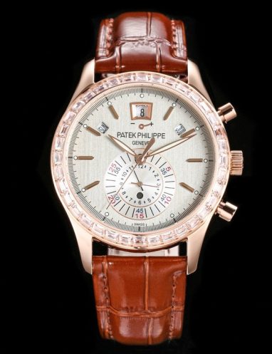 Patek Philippe Luxury Rose Gold Chronograph Watch