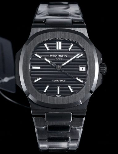 Patek Philippe Nautilus Black Steel Watch