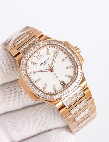 Patek Philippe Rose Gold Diamond Luxury Watch