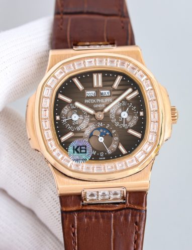 Patek Philippe Nautilus Perpetual Calendar Rose Gold Watch