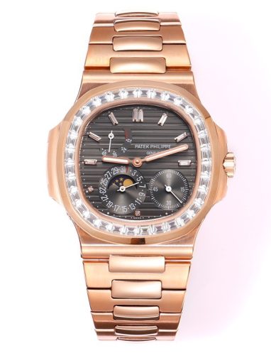 Patek Philippe Nautilus Rose Gold Diamond Watch