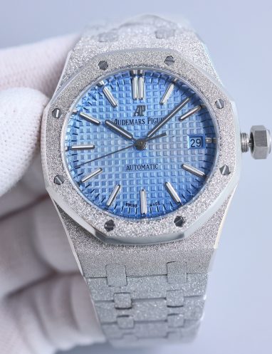 Audemars Piguet Royal Oak Frosted Blue Dial Watch