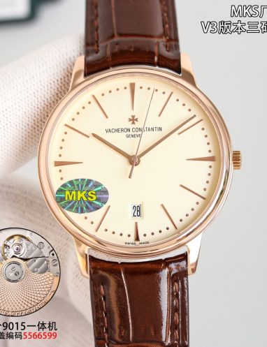 Vacheron Constantin Elegant Leather Wristwatch