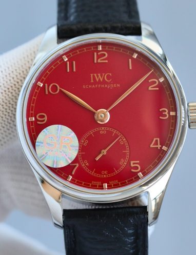 IWC Schaffhausen Classic Red Dial Watch