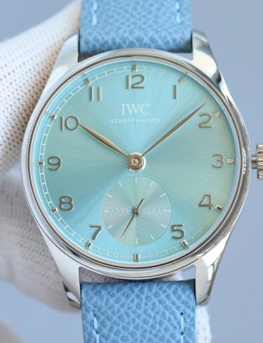 IWC Schaffhausen Elegant Aqua Dial Watch