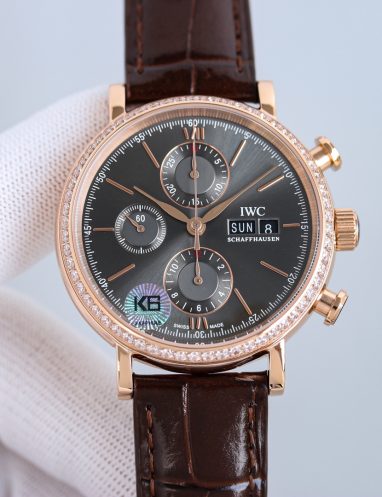 IWC Chronograph Rose Gold Watch