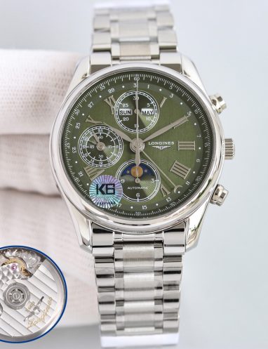 Longines Stainless Steel Multifunction Automatic Watch