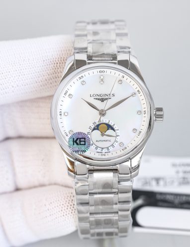 Longines Elegance Automatic Moonphase Watch